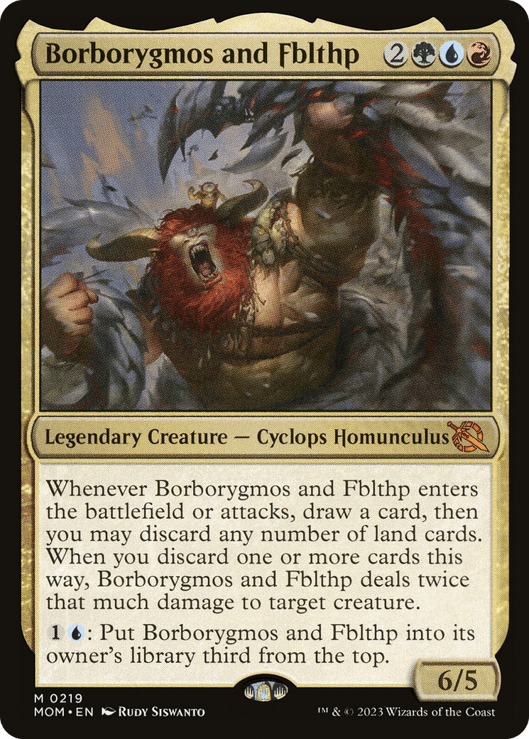 Borborygmos and Fblthp [March of the Machine] Foil