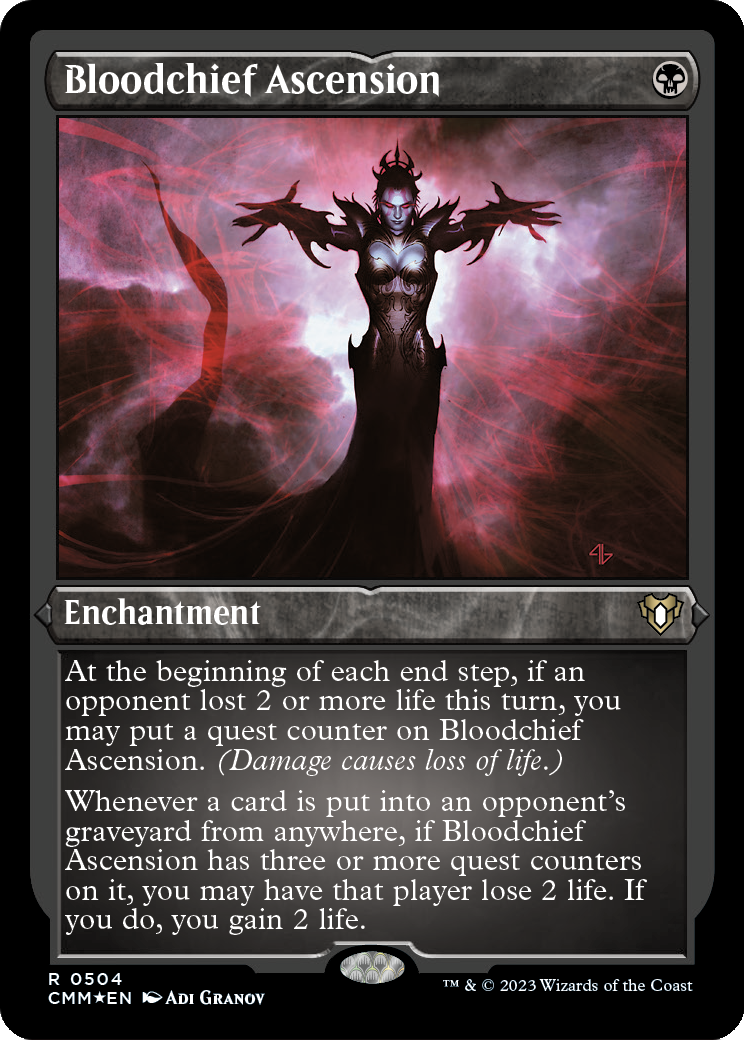 Bloodchief Ascension (CMM-504) - Commander Masters Etched Foil