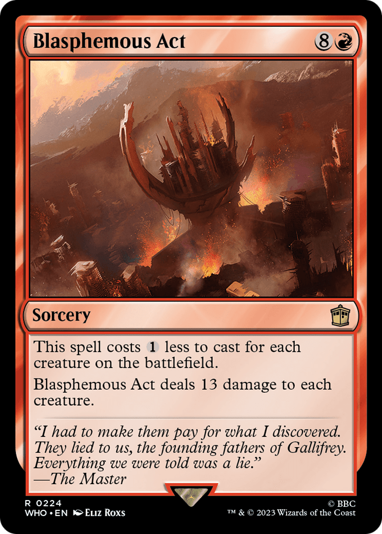 Blasphemous Act [Doctor Who] Foil