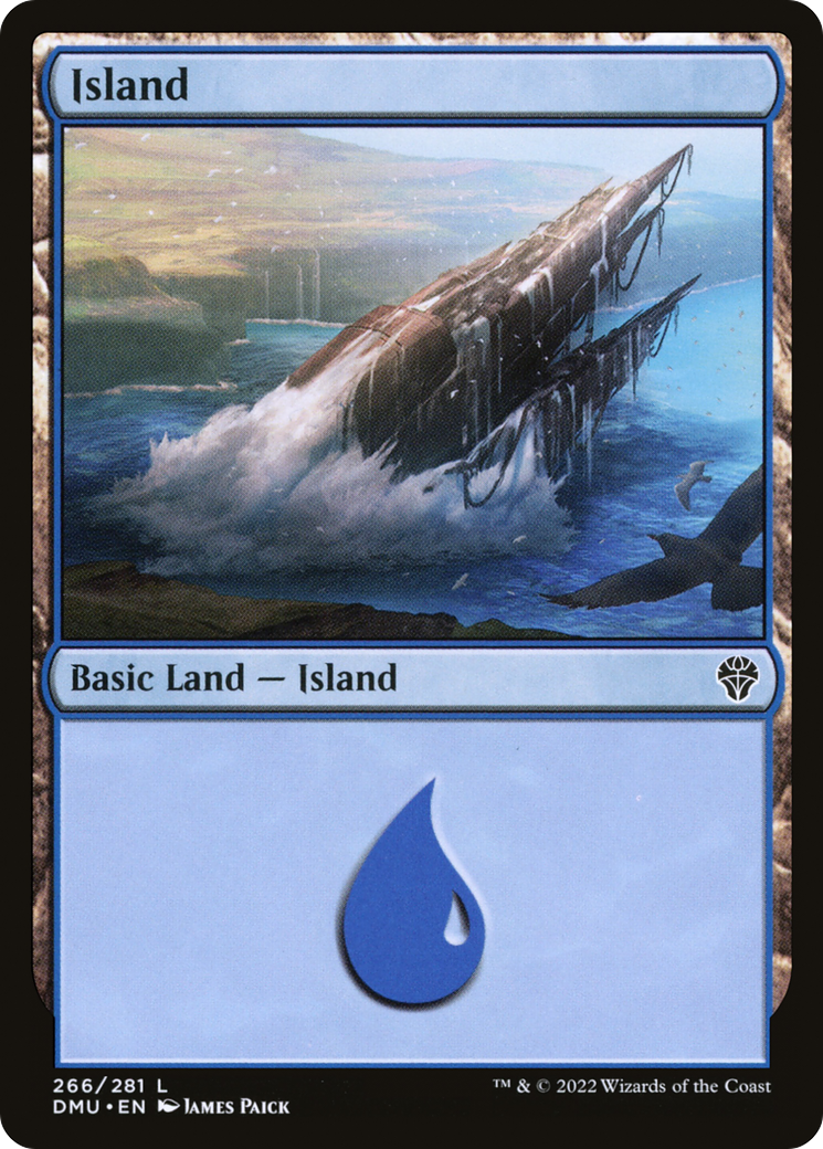 Island (266) [Dominaria United] Foil