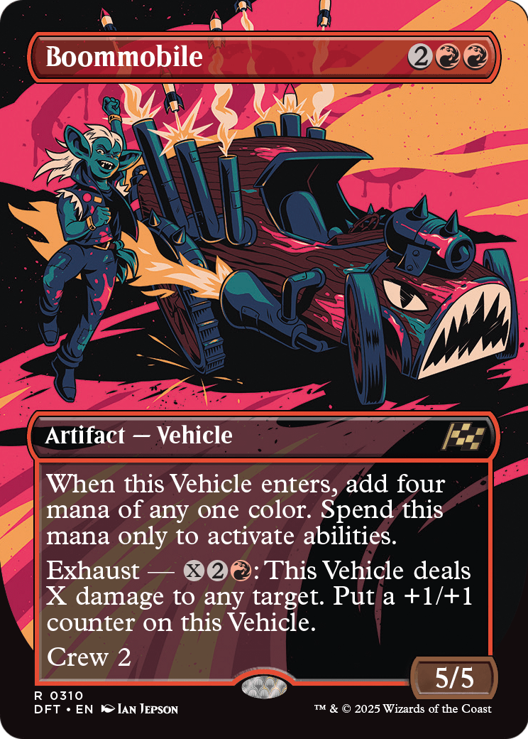 Boommobile (Borderless) |  Foil (310) [Aetherdrift]