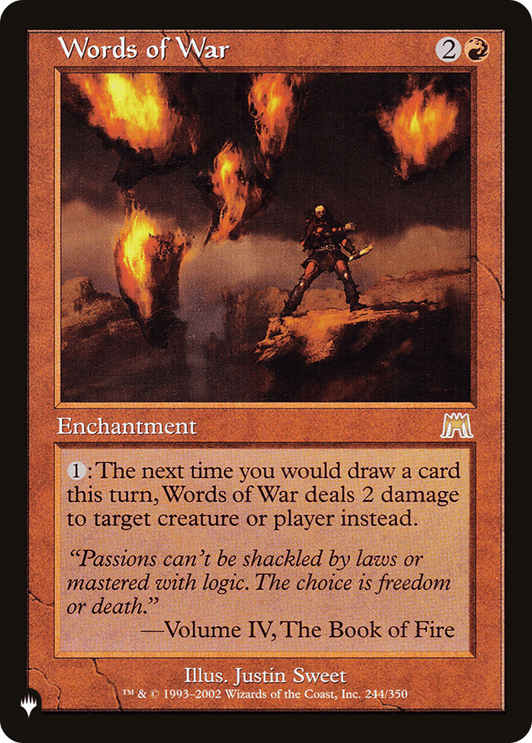 Words of War |  (ONS-244) [The List]