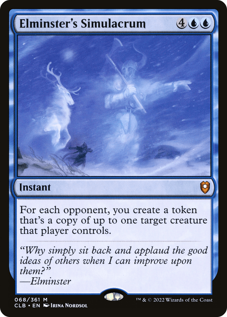 Elminster's Simulacrum [Commander Legends: Battle for Baldur's Gate] Foil