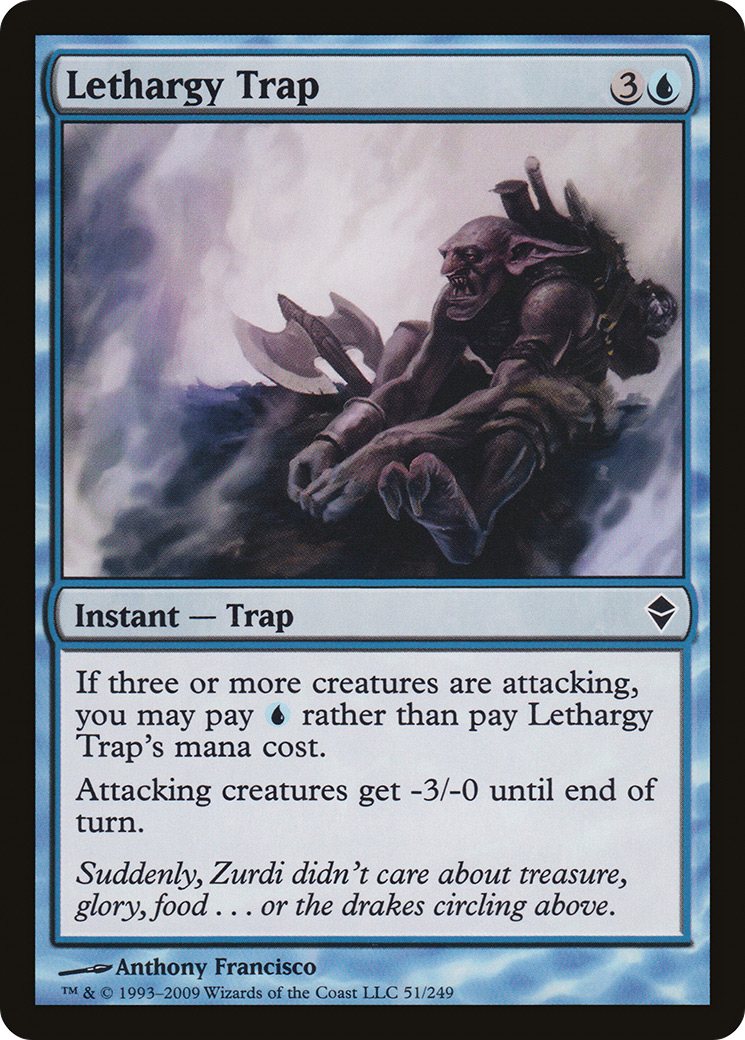 Lethargy Trap [Zendikar] Foil