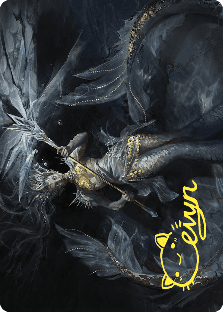 Sharae of Numbing Depths // Sharae of Numbing Depths (AWOE-032) - Wilds of Eldraine Art Series (Borderless) Foil