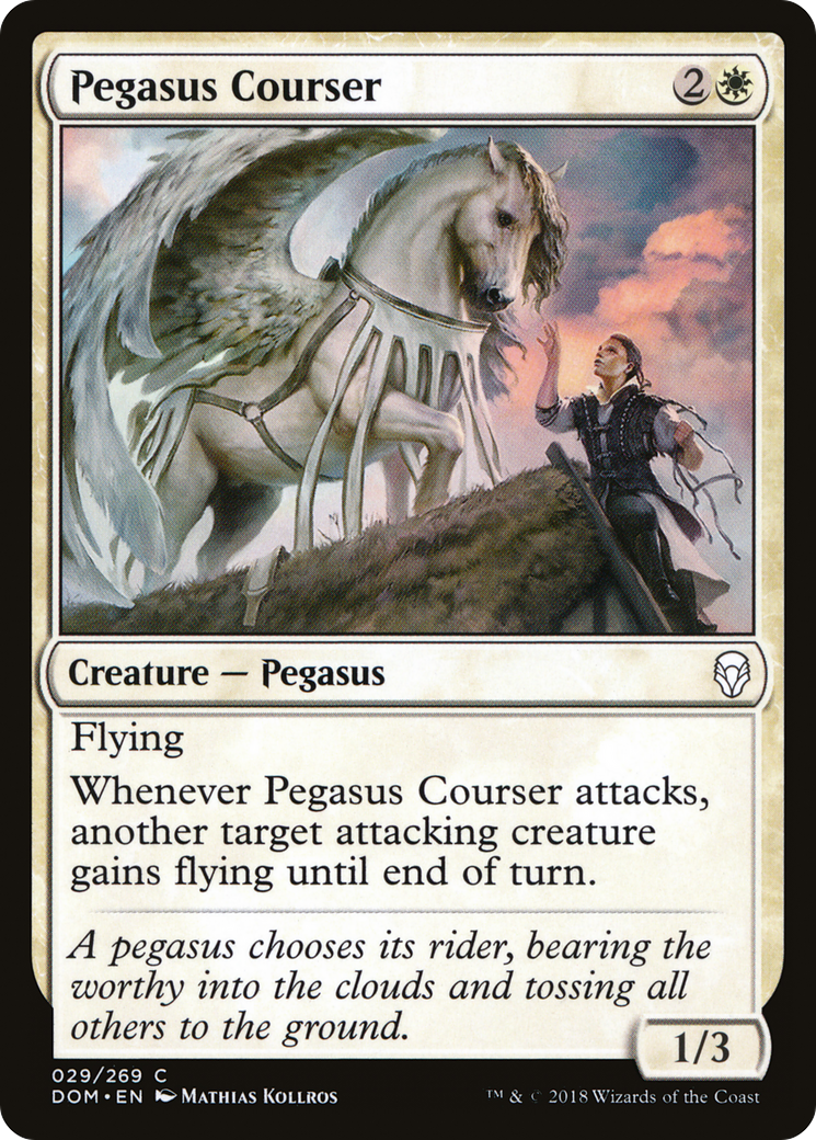 Pegasus Courser [Dominaria] Foil
