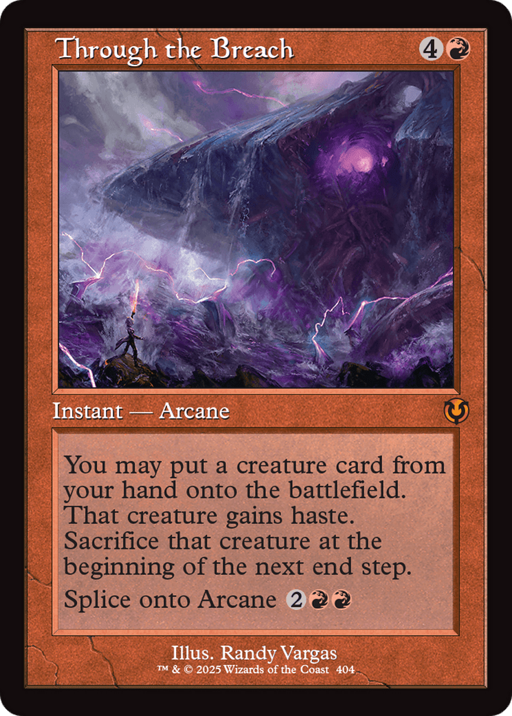 Through the Breach (Retro Frame) (-404) [Innistrad Remastered]  Foil