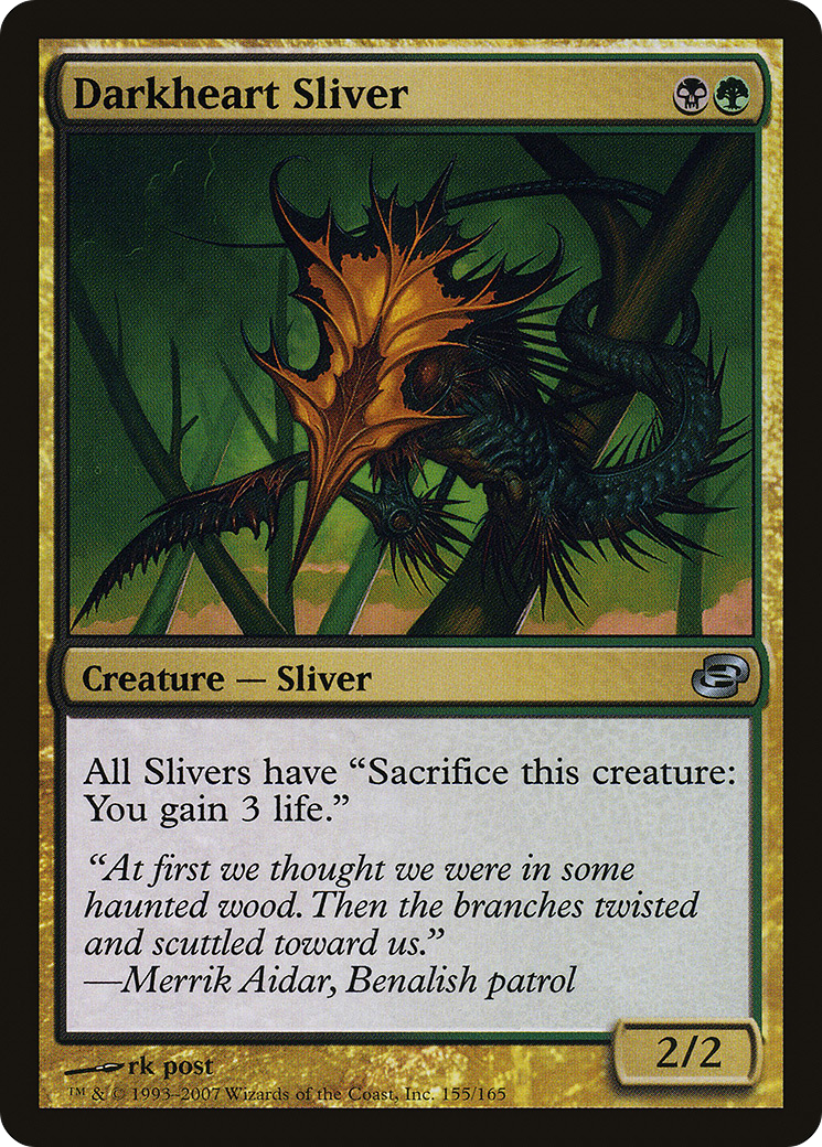 Darkheart Sliver [Planar Chaos] Foil