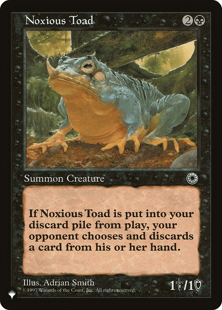 Noxious Toad |  (POR-104) [The List]