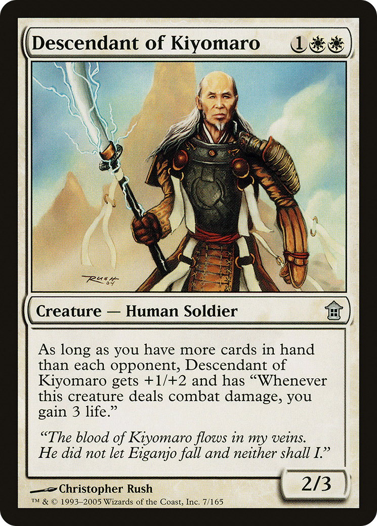 Descendant of Kiyomaro [Saviors of Kamigawa] Foil