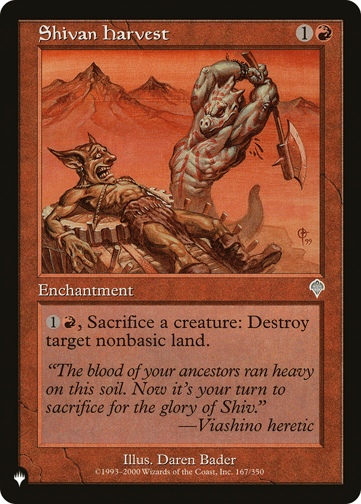 Shivan Harvest |  (INV-167) [The List]
