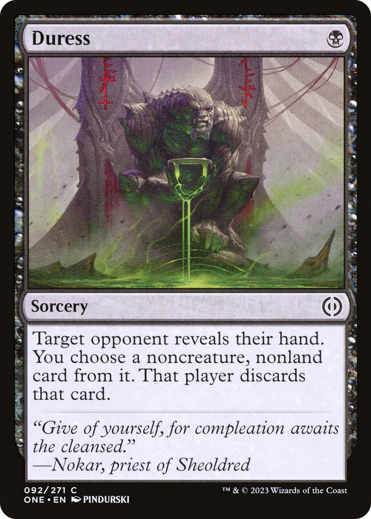 Duress [Phyrexia: All Will Be One] Foil