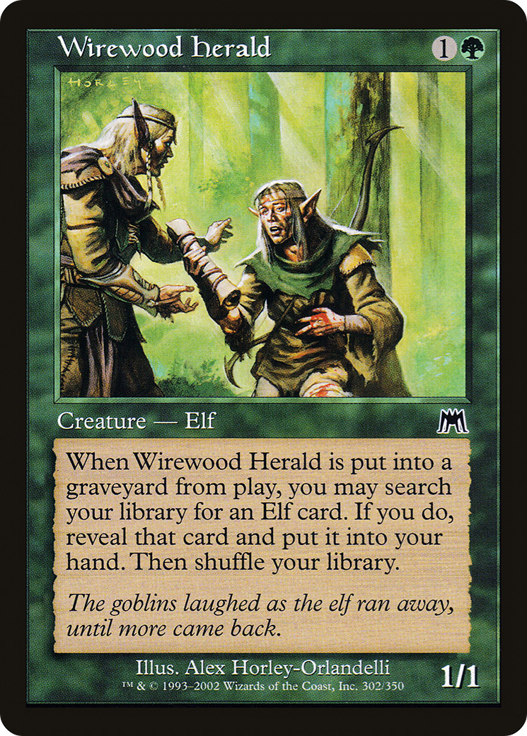 Wirewood Herald [Onslaught] Foil