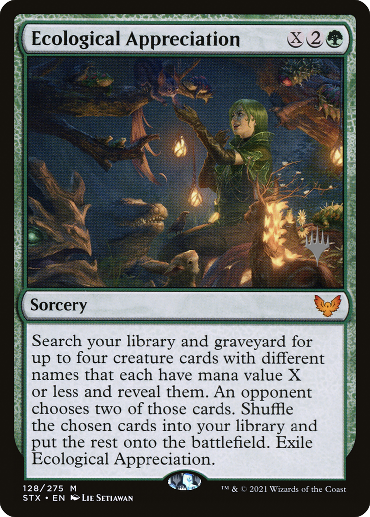 Ecological Appreciation (Promo Pack) [Strixhaven: School of Mages Promos] Foil