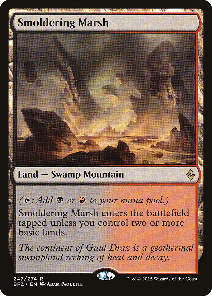 Smoldering Marsh [Battle for Zendikar] Foil