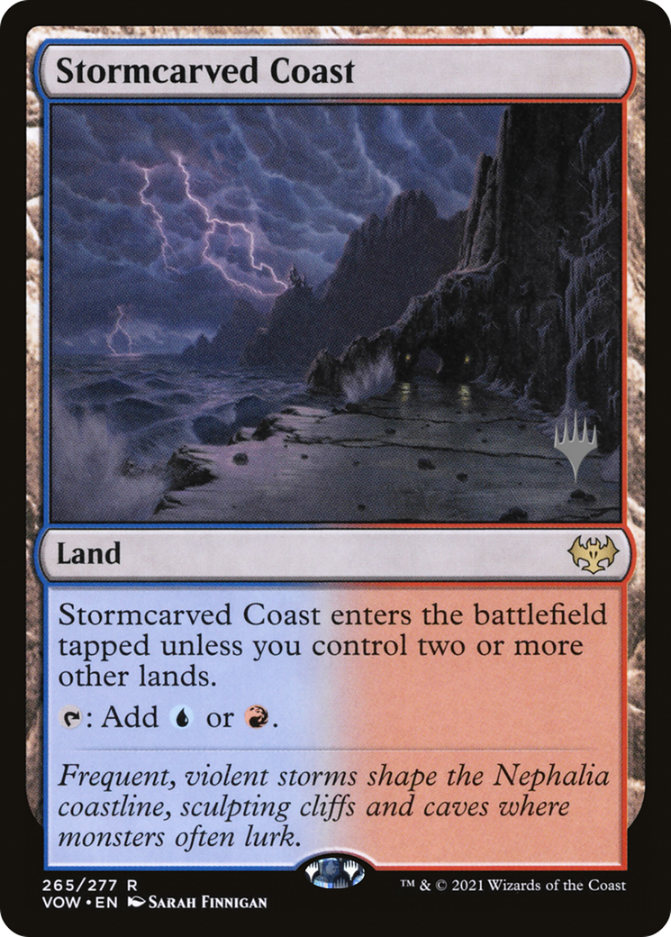 Stormcarved Coast (Promo Pack) [Innistrad: Crimson Vow Promos] Foil