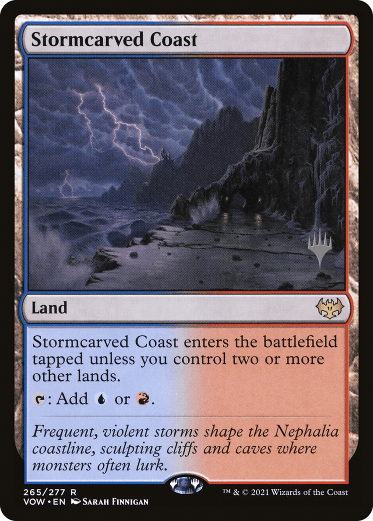 Stormcarved Coast (Promo Pack) [Innistrad: Crimson Vow Promos] Foil