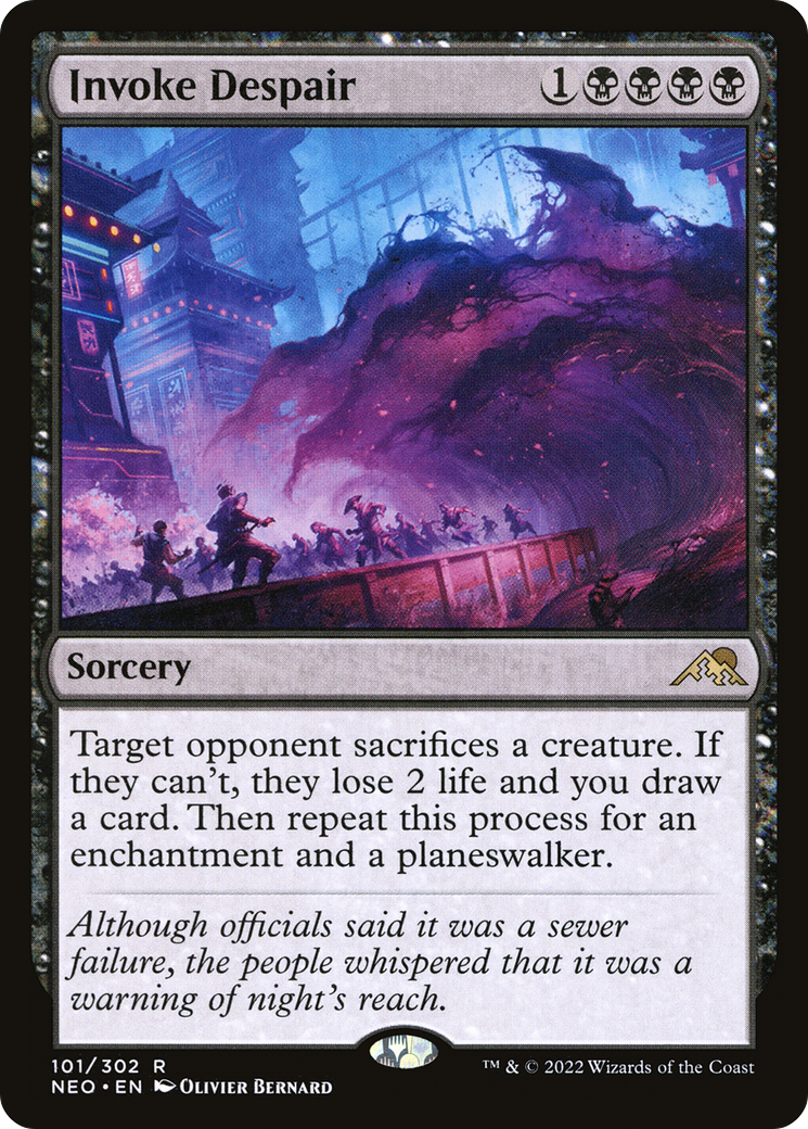 Invoke Despair [Kamigawa: Neon Dynasty] Foil