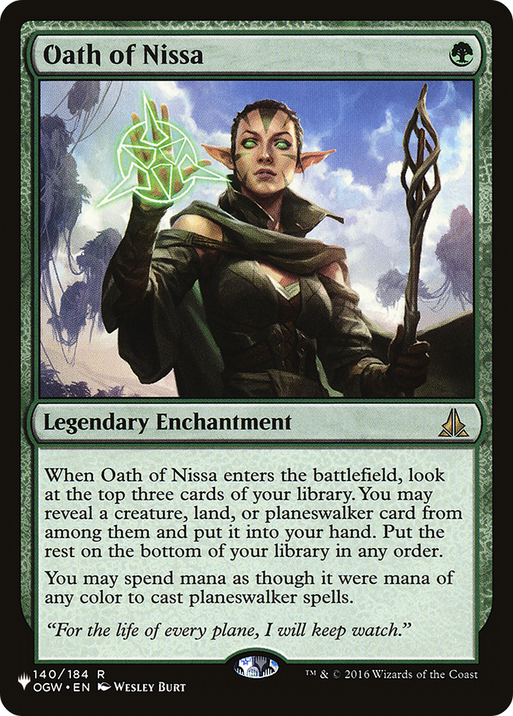 Oath of Nissa |  (OGW-140) [The List]