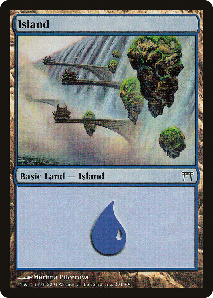 Island (294) [Champions of Kamigawa] Foil