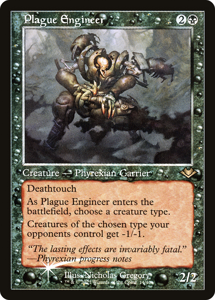 Plague Engineer (H1R-014) - Modern Horizons 1 Timeshifts Etched Foil
