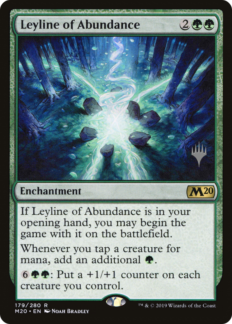 Leyline of Abundance (Promo Pack) [Core Set 2020 Promos] Foil
