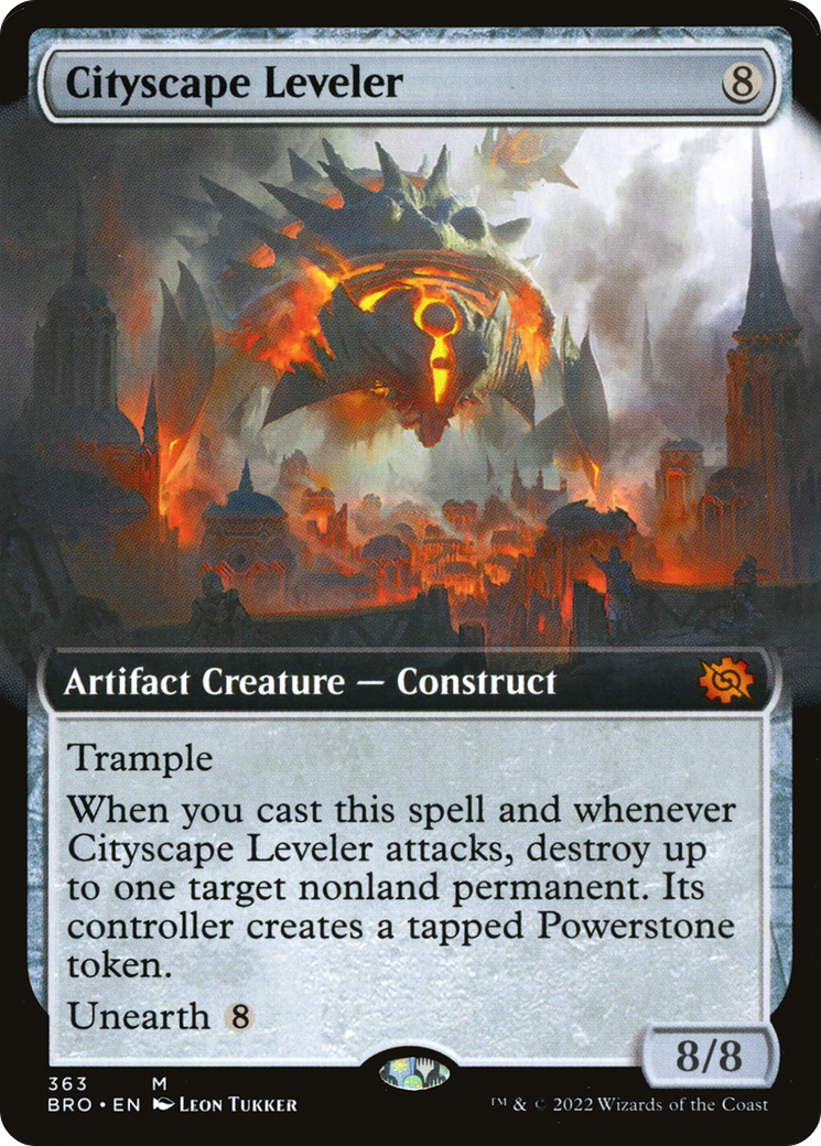 Cityscape Leveler (BRO-363) - The Brothers' War: (Extended Art)