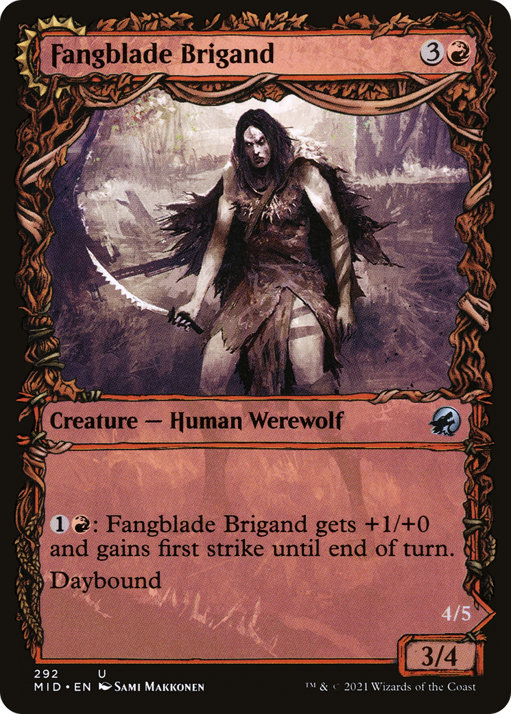 Fangblade Brigand // Fangblade Eviscerator (Showcase Equinox) [Innistrad: Midnight Hunt] Foil
