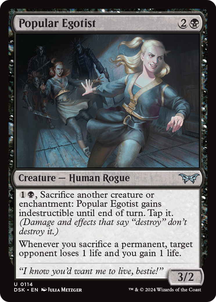 Popular Egotist [Duskmourn: House of Horror] Foil