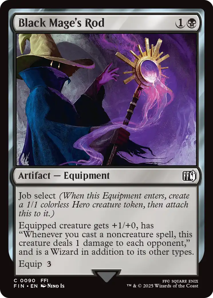 Black Mage's Rod (090) [FINAL FANTASY]  Foil