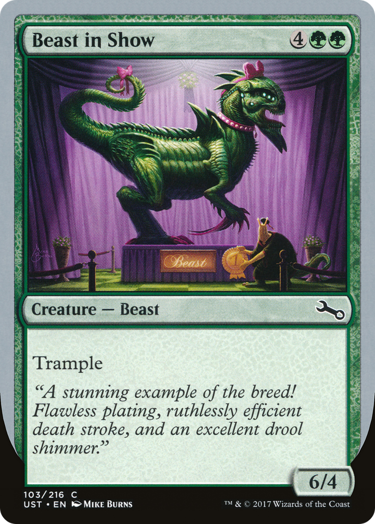 Beast in Show ("A stunning example...") [Unstable] Foil