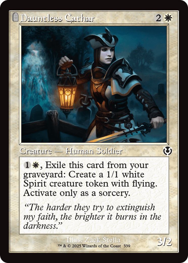 Dauntless Cathar (Retor Frame) (-339) [Innistrad Remastered]  Foil