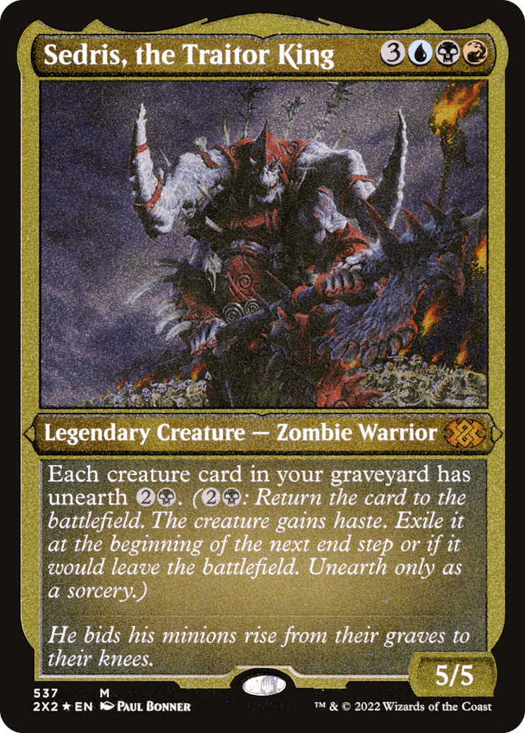 Sedris, the Traitor King (Foil Etched) |  Foil (537) [Double Masters 2022]