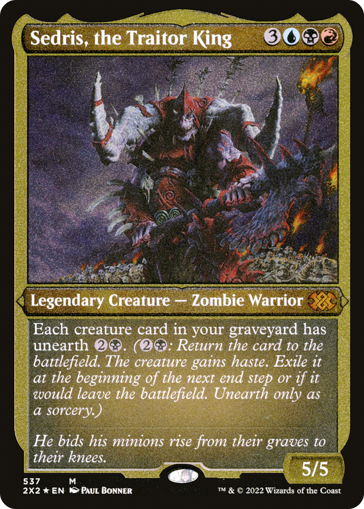 Sedris, the Traitor King (Foil Etched) |  Foil (537) [Double Masters 2022]