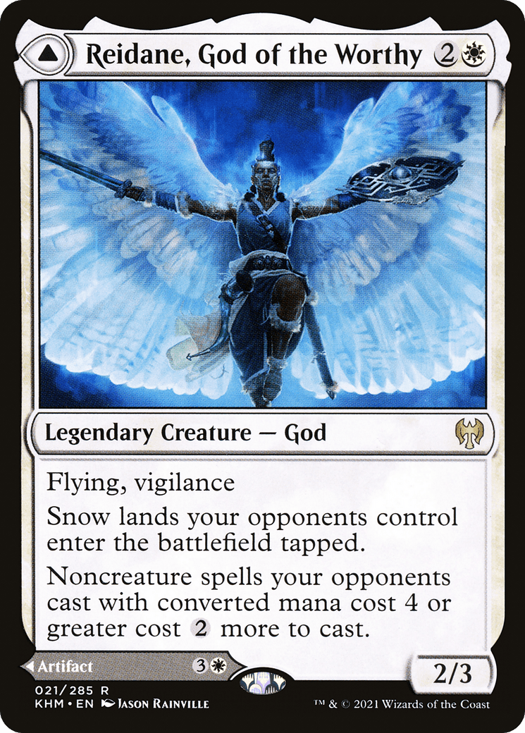 Reidane, God of the Worthy // Valkmira, Protector's Shield [Kaldheim] Foil