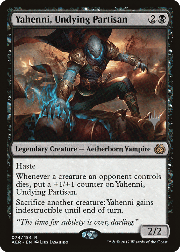 Yahenni, Undying Partisan (Promo Pack) [Aether Revolt Promos] Foil