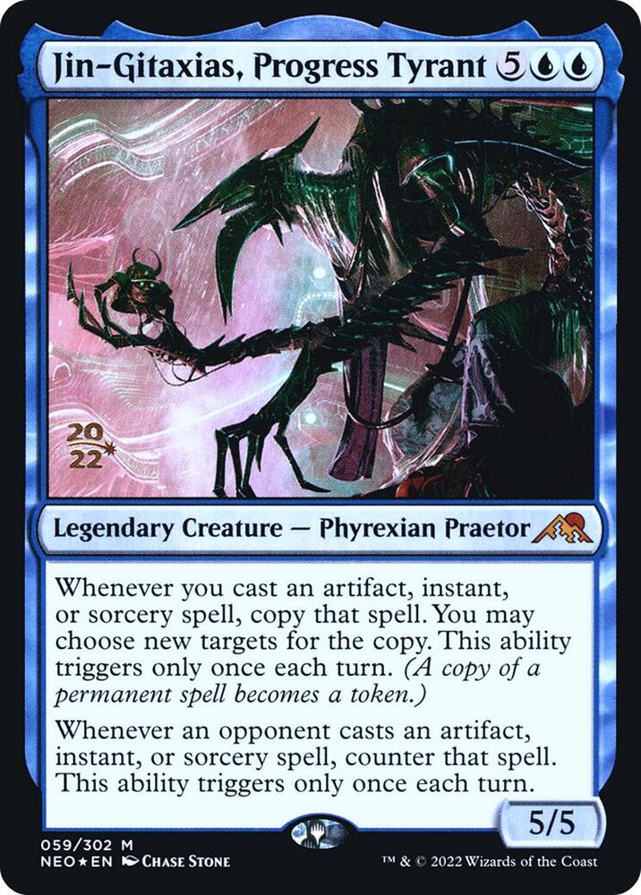 Jin Gitaxias Progress Tyrant 59s/157 (Prerelease Cards)  - Foil