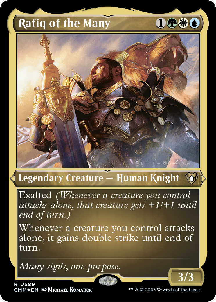 Rafiq of the Many (CMM-589) - Commander Masters Etched Foil