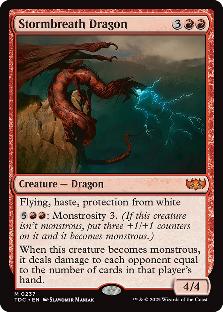Stormbreath Dragon (237) [Commander: Tarkir: Dragonstorm]