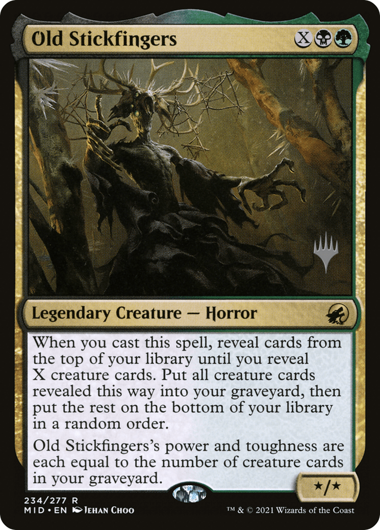 Old Stickfingers (Promo Pack) [Innistrad: Midnight Hunt Promos] Foil