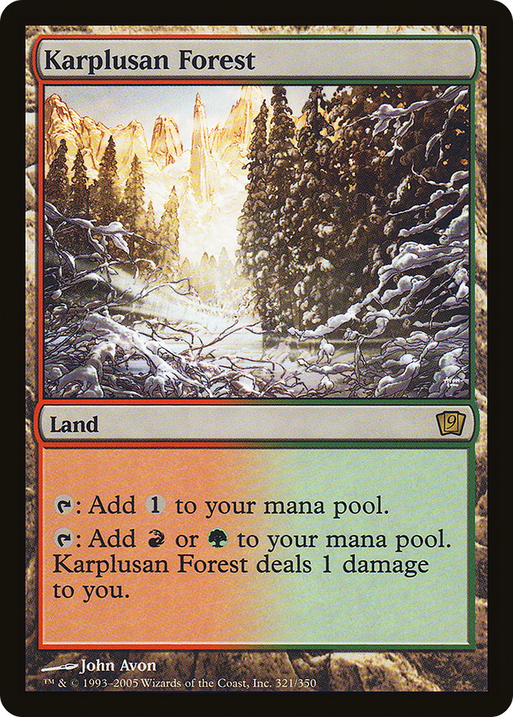 Karplusan Forest [Ninth Edition] Foil