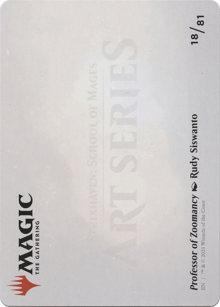 Professor of Zoomancy // Professor of Zoomancy (ASTX-018) - Strixhaven Art Series (Borderless) Foil