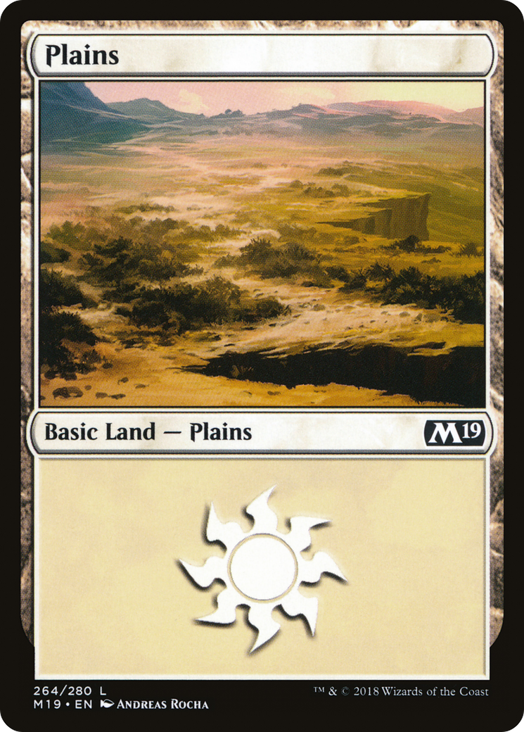 Plains (264) [Core Set 2019] Foil