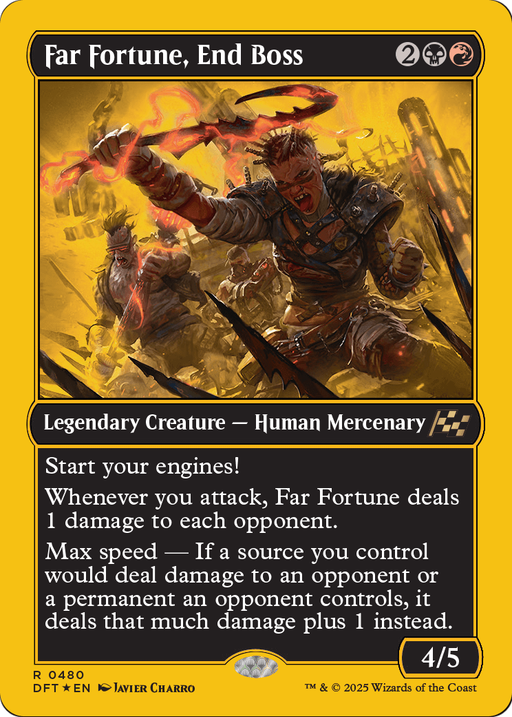 Far Fortune, End Boss |  Foil (480) [Aetherdrift]