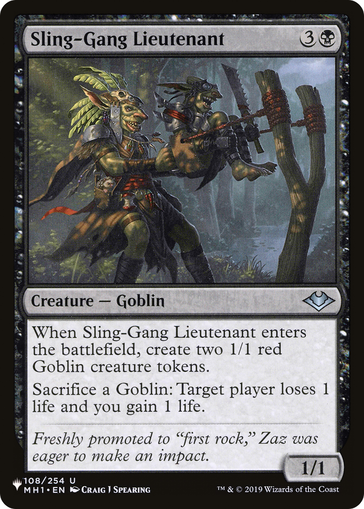 Sling-Gang Lieutenant |  (MH1-108) [The List]
