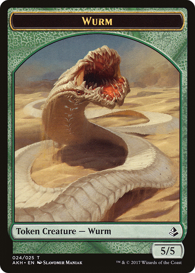 Wurm (024) [Amonkhet Tokens]  Foil