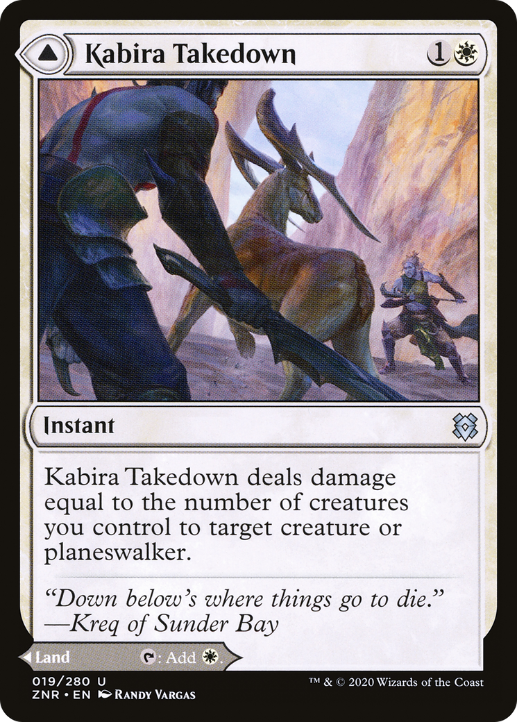 Kabira Takedown // Kabira Plateau [Zendikar Rising] Foil