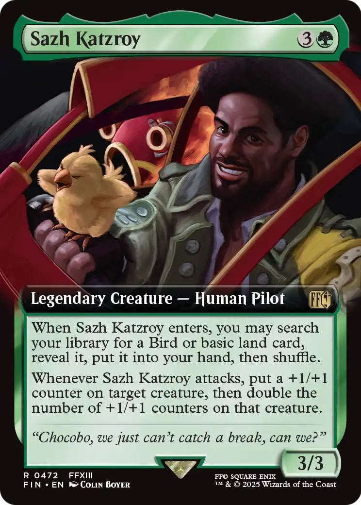 Sazh Katzroy (Extended Art) (472) [FINAL FANTASY]  Foil