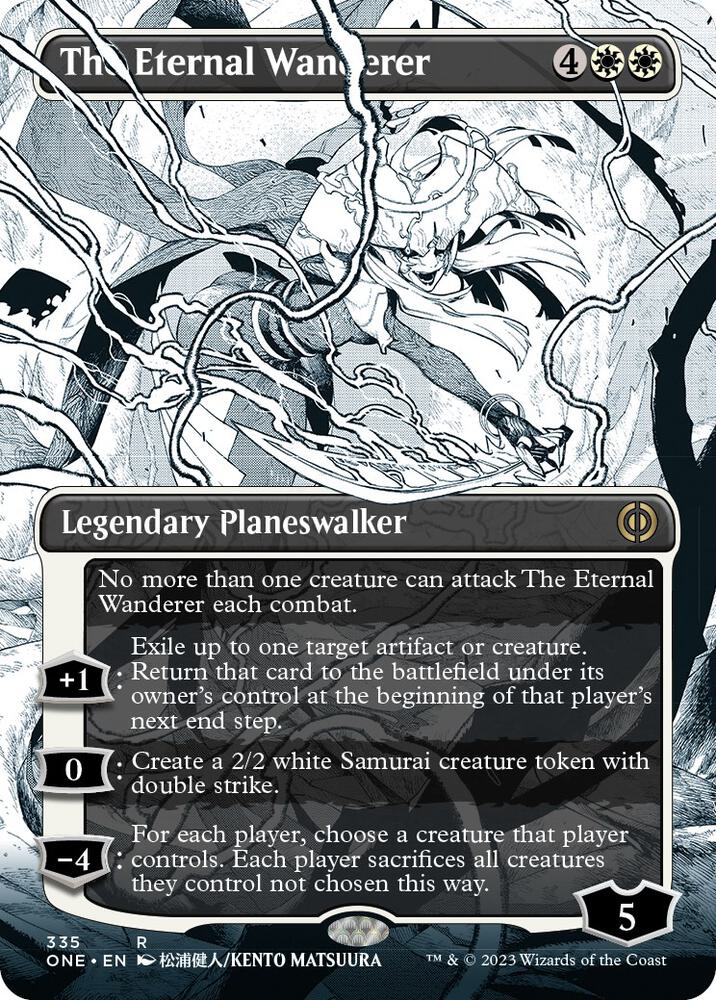 The Eternal Wanderer 335 (Phyrexia: All Will Be One)  - Borderless