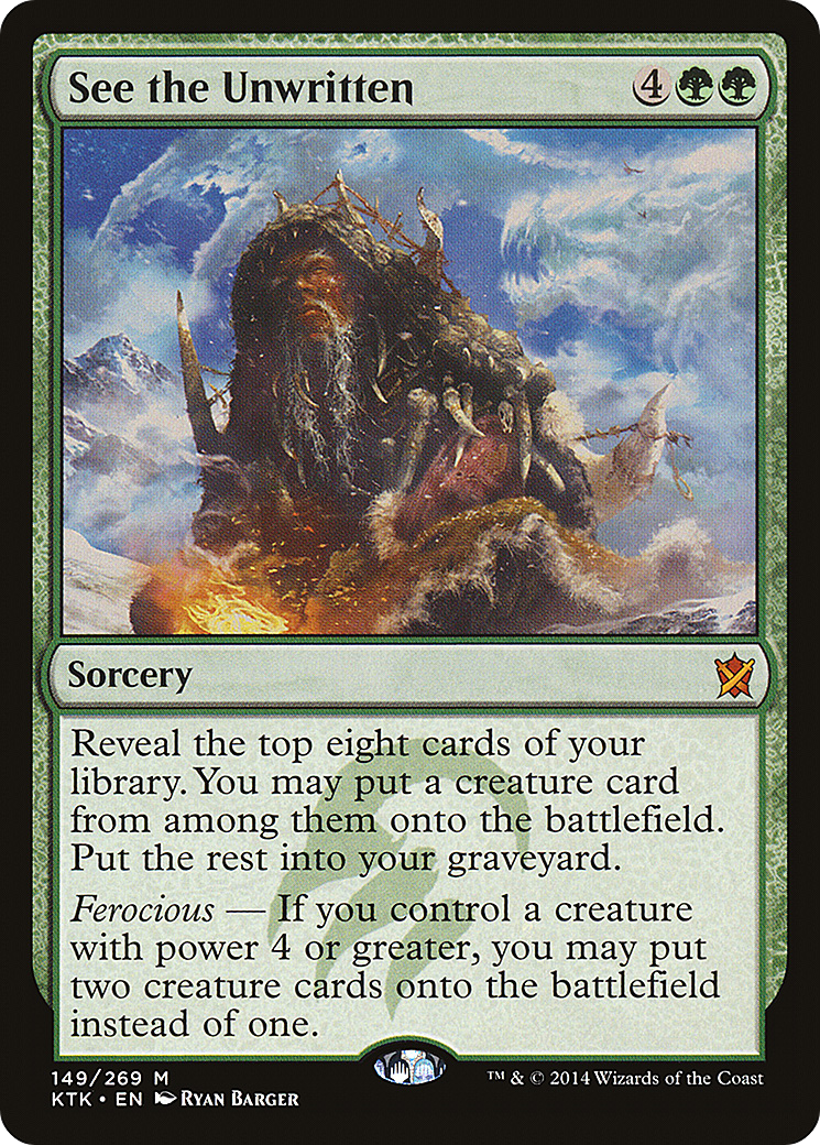 See the Unwritten [Khans of Tarkir] Foil